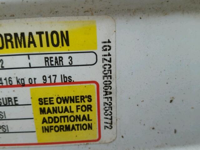 1G1ZC5E06AF253772 - 2010 CHEVROLET MALIBU 1LT 白色 照片 10