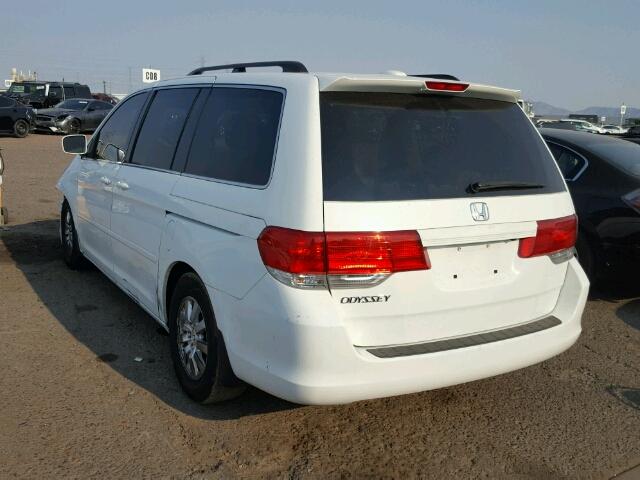 5FNRL3H75AB027943 - 2010 HONDA ODYSSEY EX WHITE photo 3