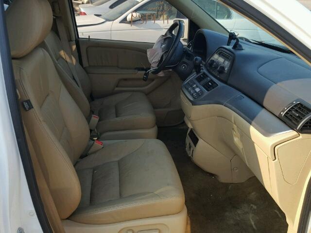 5FNRL3H75AB027943 - 2010 HONDA ODYSSEY EX WHITE photo 5