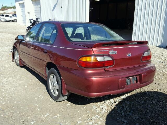 1G1NE52J32M549593 - 2002 CHEVROLET MALIBU MAROON photo 3