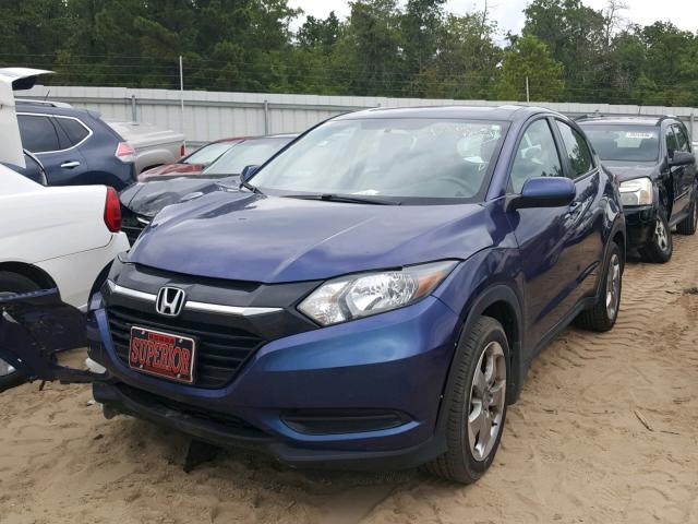 3CZRU5H37HM703685 - 2017 HONDA HR-V LX BLUE photo 2