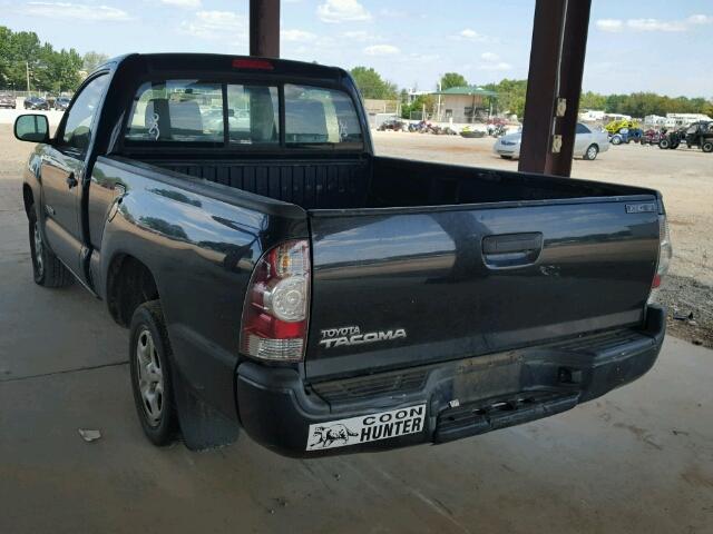 5TENX22N89Z643036 - 2009 TOYOTA TACOMA BLACK photo 3