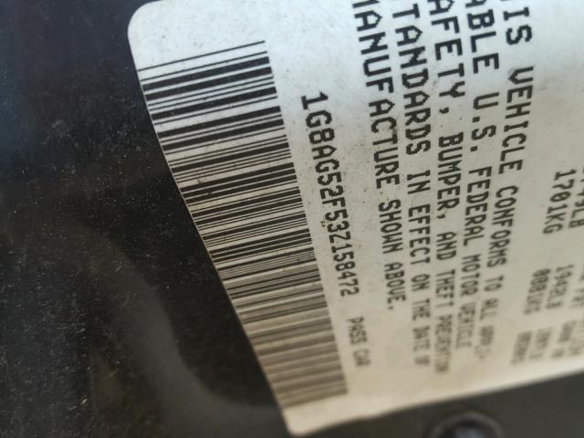 1G8AG52F53Z158472 - 2003 SATURN ION LEVEL BURGUNDY photo 10