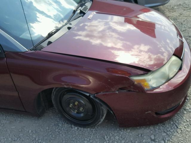 1G8AG52F53Z158472 - 2003 SATURN ION LEVEL BURGUNDY photo 9
