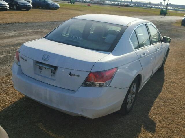 1HGCP26488A144949 - 2008 HONDA ACCORD LXP WHITE photo 4