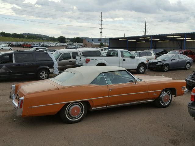 6L67S4Q434110 - 1974 CADILLAC EL DORADO ORANGE photo 9