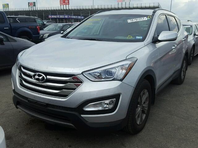 5XYZU3LB1GG358142 - 2016 HYUNDAI SANTA FE S 银色 照片 2