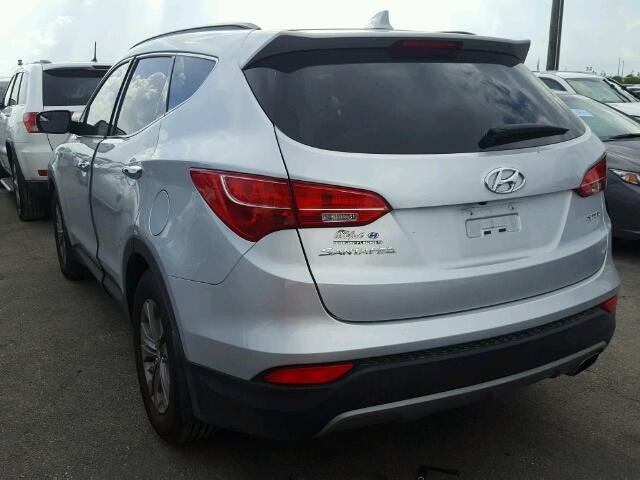 5XYZU3LB1GG358142 - 2016 HYUNDAI SANTA FE S 银色 照片 3