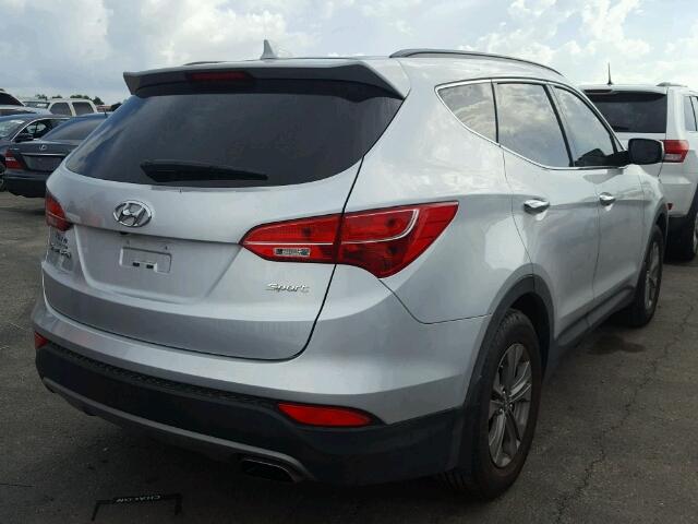 5XYZU3LB1GG358142 - 2016 HYUNDAI SANTA FE S 银色 照片 4