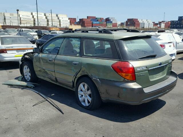 4S4BP62C167301094 - 2006 SUBARU LEGACY OUT GREEN photo 3