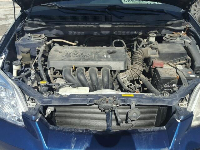 2T1KR32E27C649002 - 2007 TOYOTA COROLLA MA BLUE photo 7