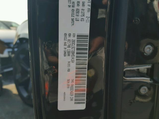 2B3CL5CT2BH514164 - 2011 DODGE CHARGER R/ BLACK photo 10