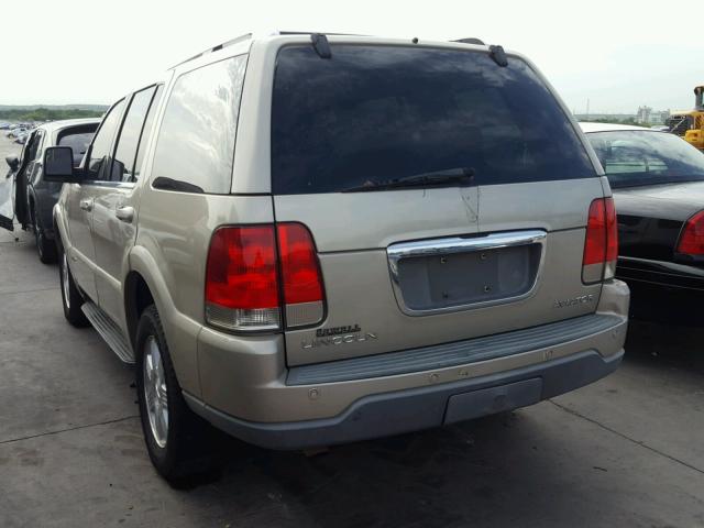 5LMEU88H15ZJ13664 - 2005 LINCOLN AVIATOR 金色 照片 3