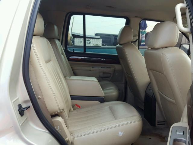 5LMEU88H15ZJ13664 - 2005 LINCOLN AVIATOR 金色 照片 6