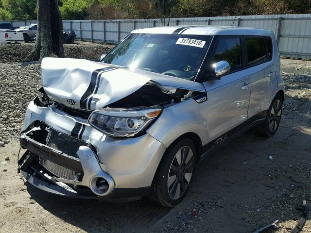 KNDJX3A58F7790174 - 2015 KIA SOUL ! SILVER photo 2