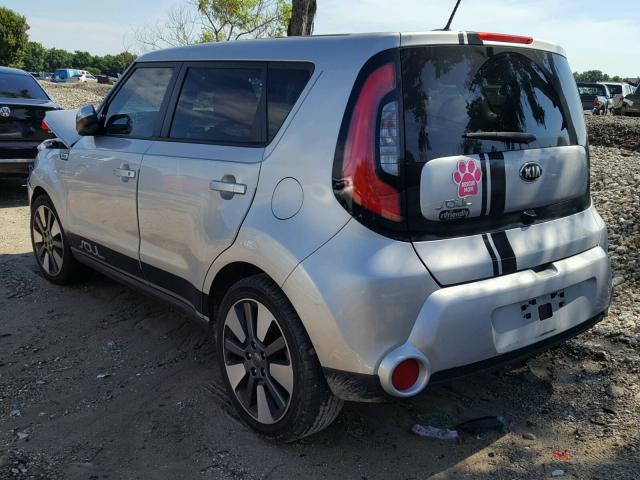 KNDJX3A58F7790174 - 2015 KIA SOUL ! SILVER photo 3