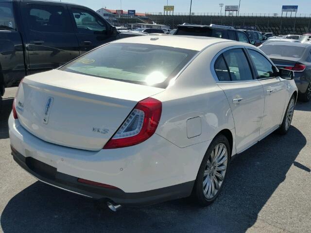 1LNHL9DK9DG608327 - 2013 LINCOLN MKS WHITE photo 4