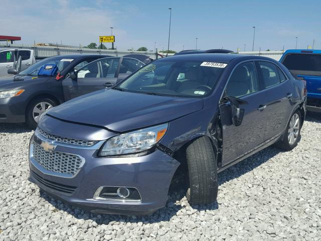 1G11H5SL8EF115573 - 2014 CHEVROLET MALIBU LTZ 蓝色 照片 2