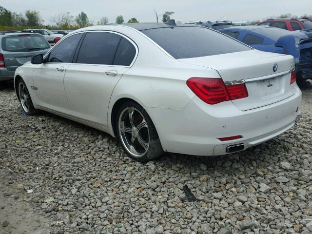 WBAKC8C55AC430464 - 2010 BMW 750 LI WHITE photo 3