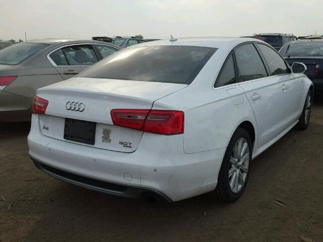 WAUHGAFC2FN031300 - 2015 AUDI A6 PRESTIG WHITE photo 4