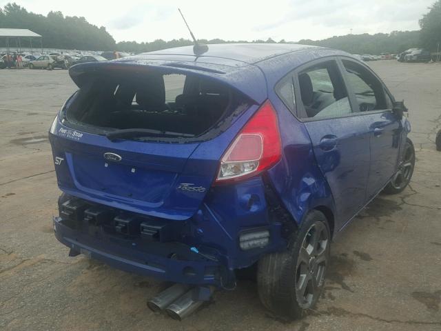 3FADP4GX0EM139661 - 2014 FORD FIESTA ST BLUE photo 4