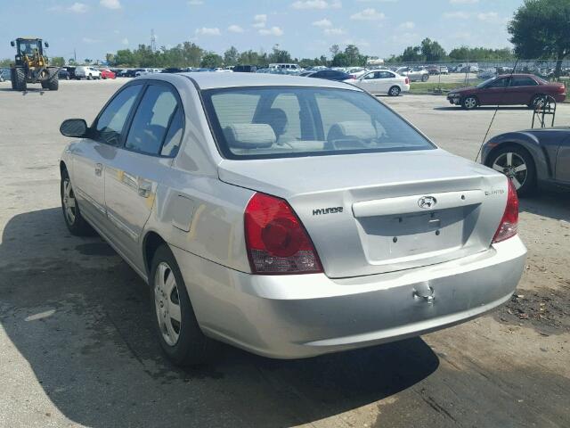 KMHDN46D94U712957 - 2004 HYUNDAI ELANTRA SILVER photo 3