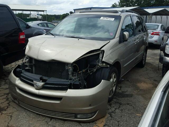 5TDZA22C24S206320 - 2004 TOYOTA SIENNA GOLD photo 2