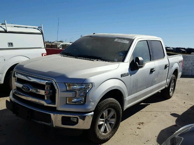 1FTEW1EF1GFC47901 - 2016 FORD F150 SILVER photo 2