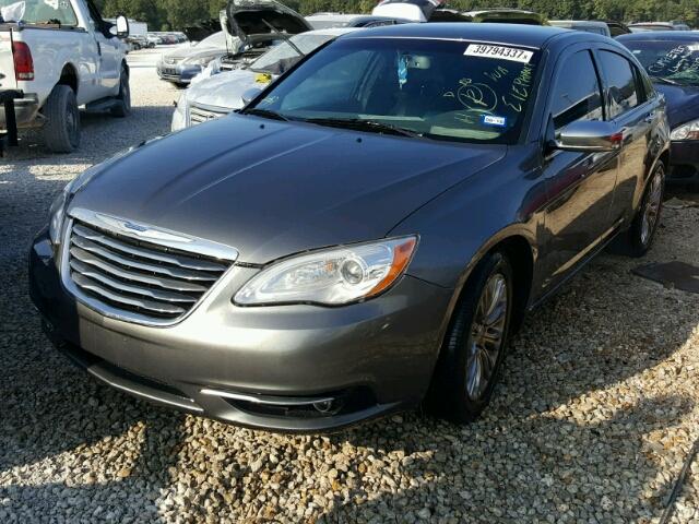 1C3CCBCB3CN250468 - 2012 CHRYSLER 200 LIMITE GRAY photo 2