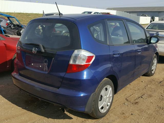 JHMGE8H39CC014428 - 2012 HONDA FIT BLUE photo 4