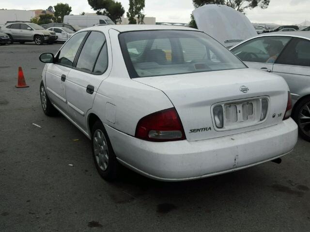 3N1CB51DX2L582056 - 2002 NISSAN SENTRA WHITE photo 3