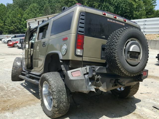 5GRGN23U66H108920 - 2006 HUMMER H2 GREEN photo 3