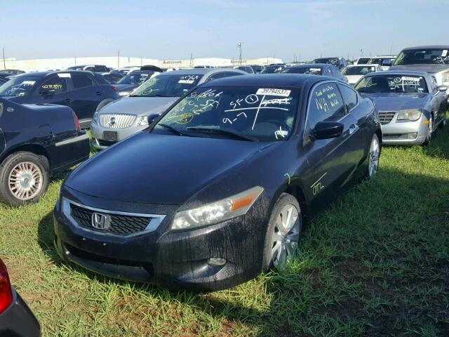 1HGCS22838A003004 - 2008 HONDA ACCORD BLACK photo 2