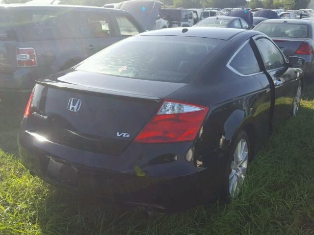 1HGCS22838A003004 - 2008 HONDA ACCORD BLACK photo 4