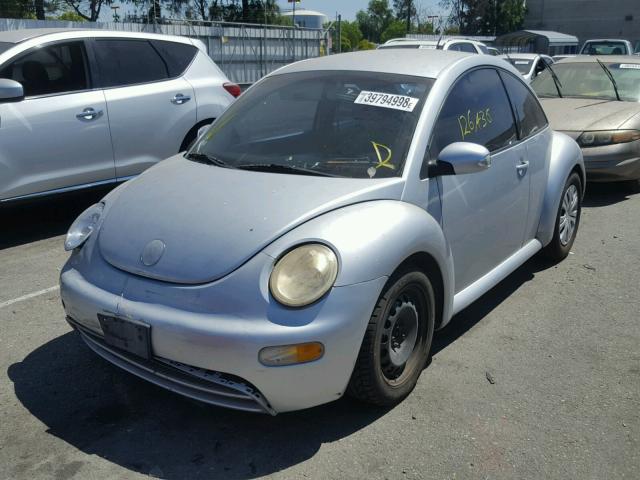 3VWBK21C43M431267 - 2003 VOLKSWAGEN NEW BEETLE SILVER photo 2