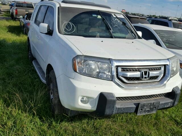 5FNYF3H51AB015080 - 2010 HONDA PILOT WHITE photo 1