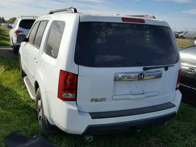 5FNYF3H51AB015080 - 2010 HONDA PILOT WHITE photo 3