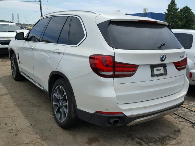 5UXKR0C55F0P16082 - 2015 BMW X5 XDRIVE3 WHITE photo 3