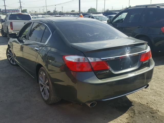 1HGCR2F53FA110403 - 2015 HONDA ACCORD SPO Жасыл фото 3