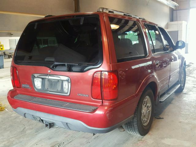 5LMPU28L5XLJ09407 - 1999 LINCOLN NAVIGATOR 红色 照片 4