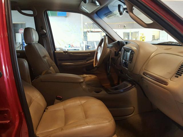 5LMPU28L5XLJ09407 - 1999 LINCOLN NAVIGATOR 红色 照片 5