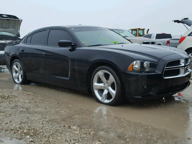 2C3CDXBG0EH356668 - 2014 DODGE CHARGER BLACK photo 1