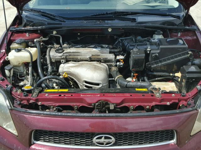 JTKDE177650028591 - 2005 TOYOTA SCION TC 栗色 照片 7