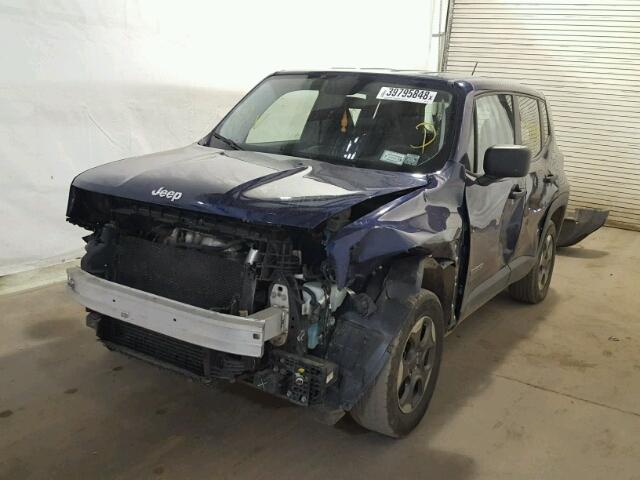 ZACCJBAW8GPC70977 - 2016 JEEP RENEGADE S Mavi foto 2