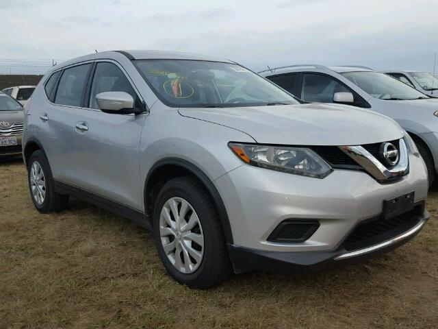 5N1AT2MT1EC795170 - 2014 NISSAN ROGUE SILVER photo 1