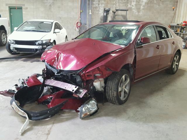 1G1ZC5E16BF212472 - 2011 CHEVROLET MALIBU 1LT მუქწითელი ფოტო 2