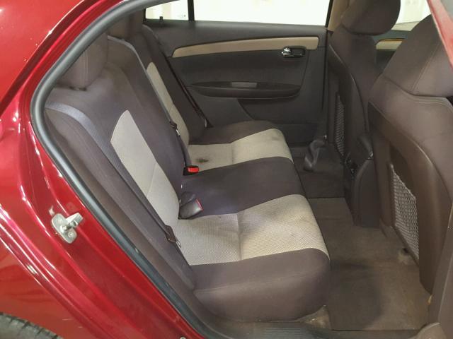 1G1ZC5E16BF212472 - 2011 CHEVROLET MALIBU 1LT მუქწითელი ფოტო 6