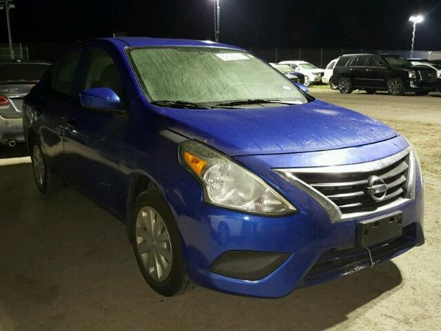 3N1CN7AP6GL839587 - 2016 NISSAN VERSA BLUE photo 1