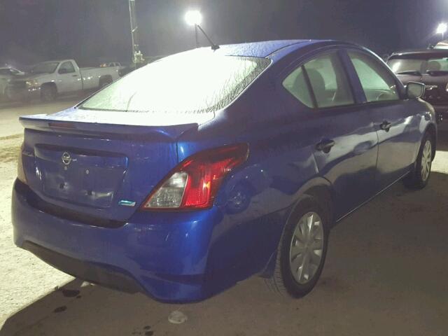 3N1CN7AP6GL839587 - 2016 NISSAN VERSA BLUE photo 4