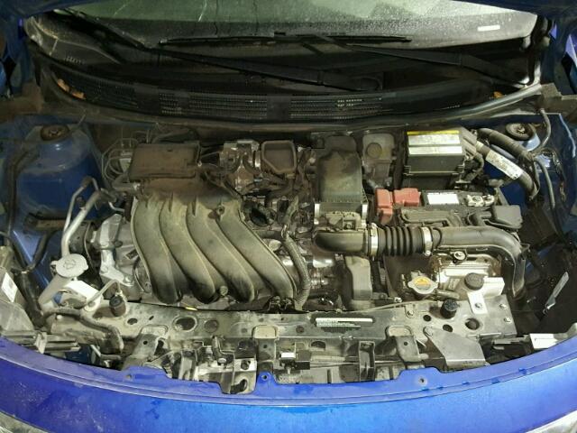 3N1CN7AP6GL839587 - 2016 NISSAN VERSA BLUE photo 7